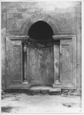 Al-Madrasa az-Zahiriyya, historic photo of the prayer niche