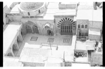 Al-Madrasa al-Hallawiyya, general view of the madrasa from the Great Mosque minaret