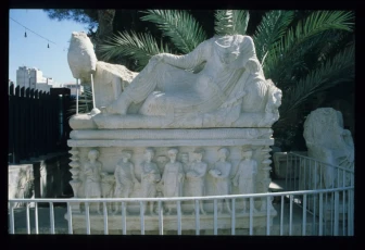 Sarcophagus with relief decoration