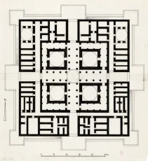 Hiraqla victory monument - plan of ground level