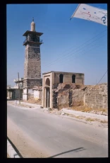 Dar'a, al-Jamiʿ (mosque) al-ʿUmari - The minaret seen from the street