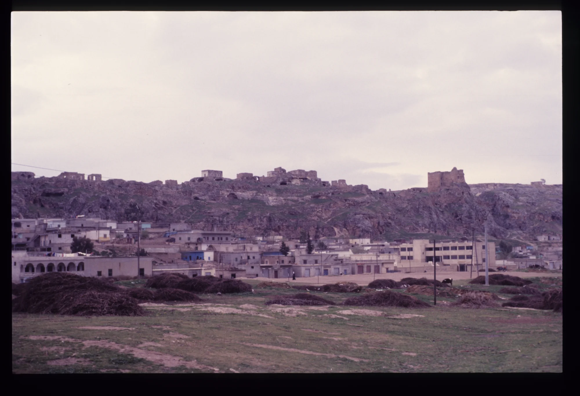 مشهد لقلعة شيزر من بعيد