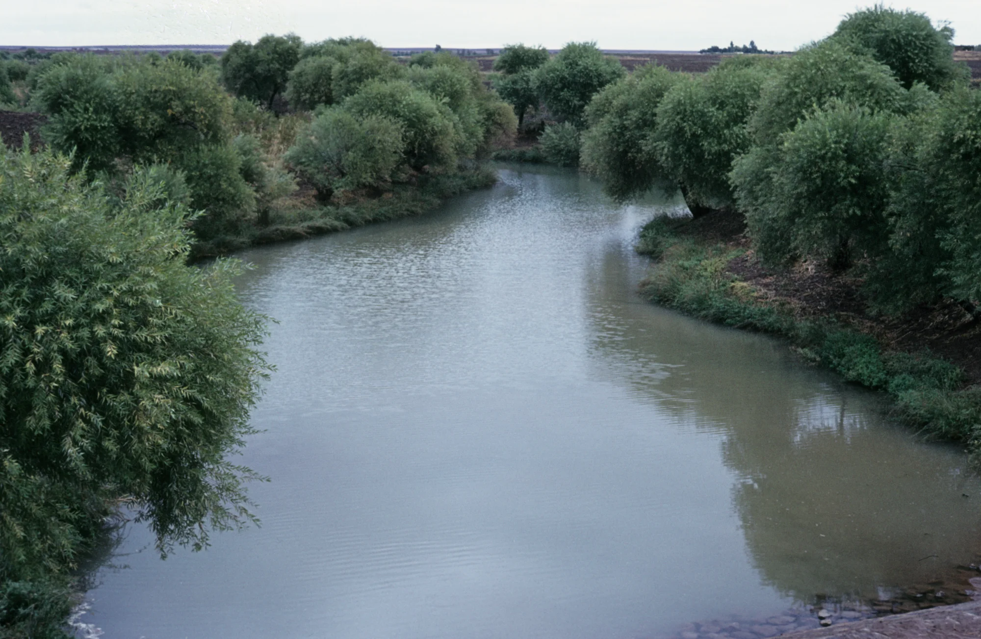 مشهد لنهر الخابور في ستينيات القرن العشرين