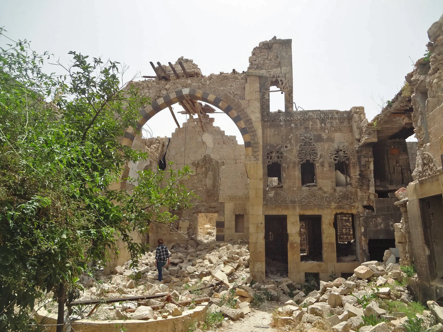 Aleppo, Haus Ajiqbash, Kriegsschäden, 2018