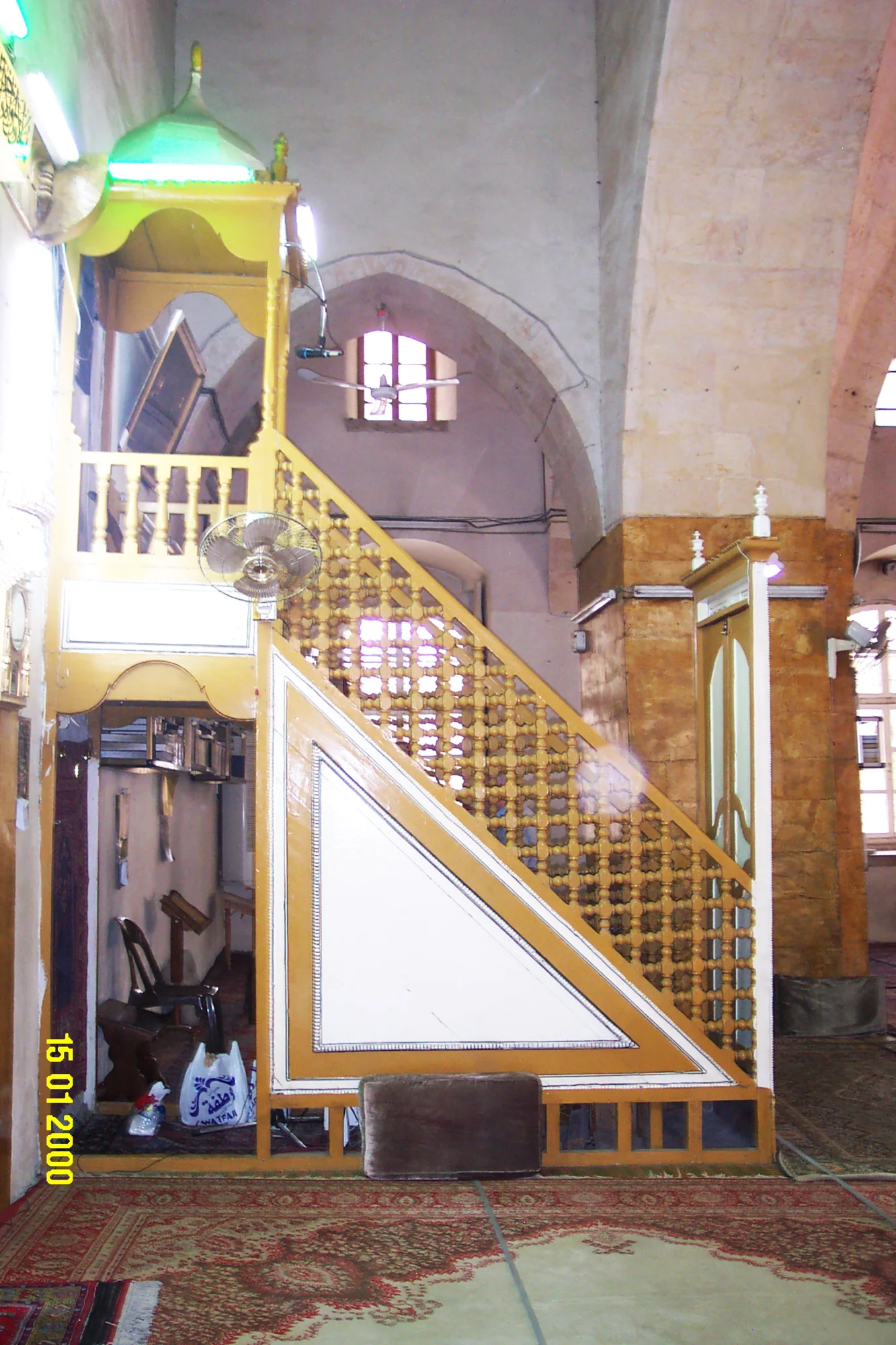 At-Takiyya al-Mawlawiyya, minbar in the prayer hall (Samah Khana)