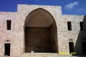 Al-Madrasa az-Zahiriyya, interior view of eastern facade - Iwan