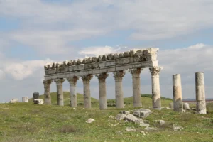 Afamiya, remains of the Great Colonnade (Cardo Maximus)