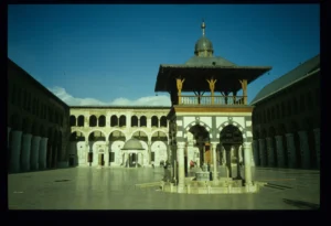 View from the west, courtyard of Umayyad Mosque