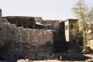 Exterior view of Seljuk watermill ''Bab as-Salam watermill'', Damascus