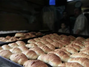 A local bakery in the old city of Aleppo