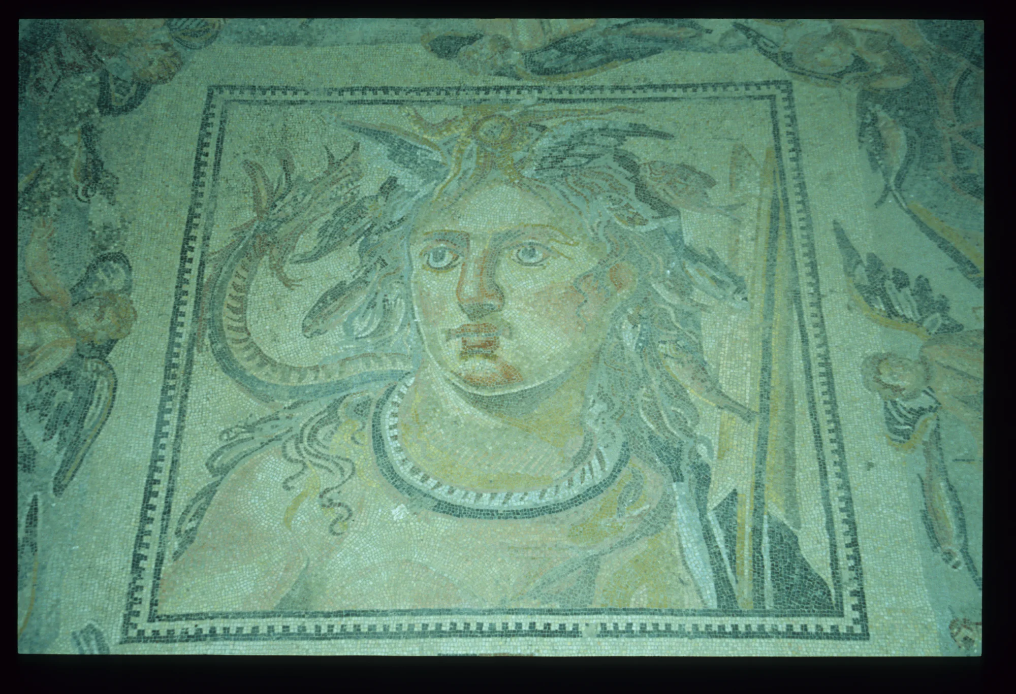 Mosaic of the sea goddess "Thetys", Shahba Museum