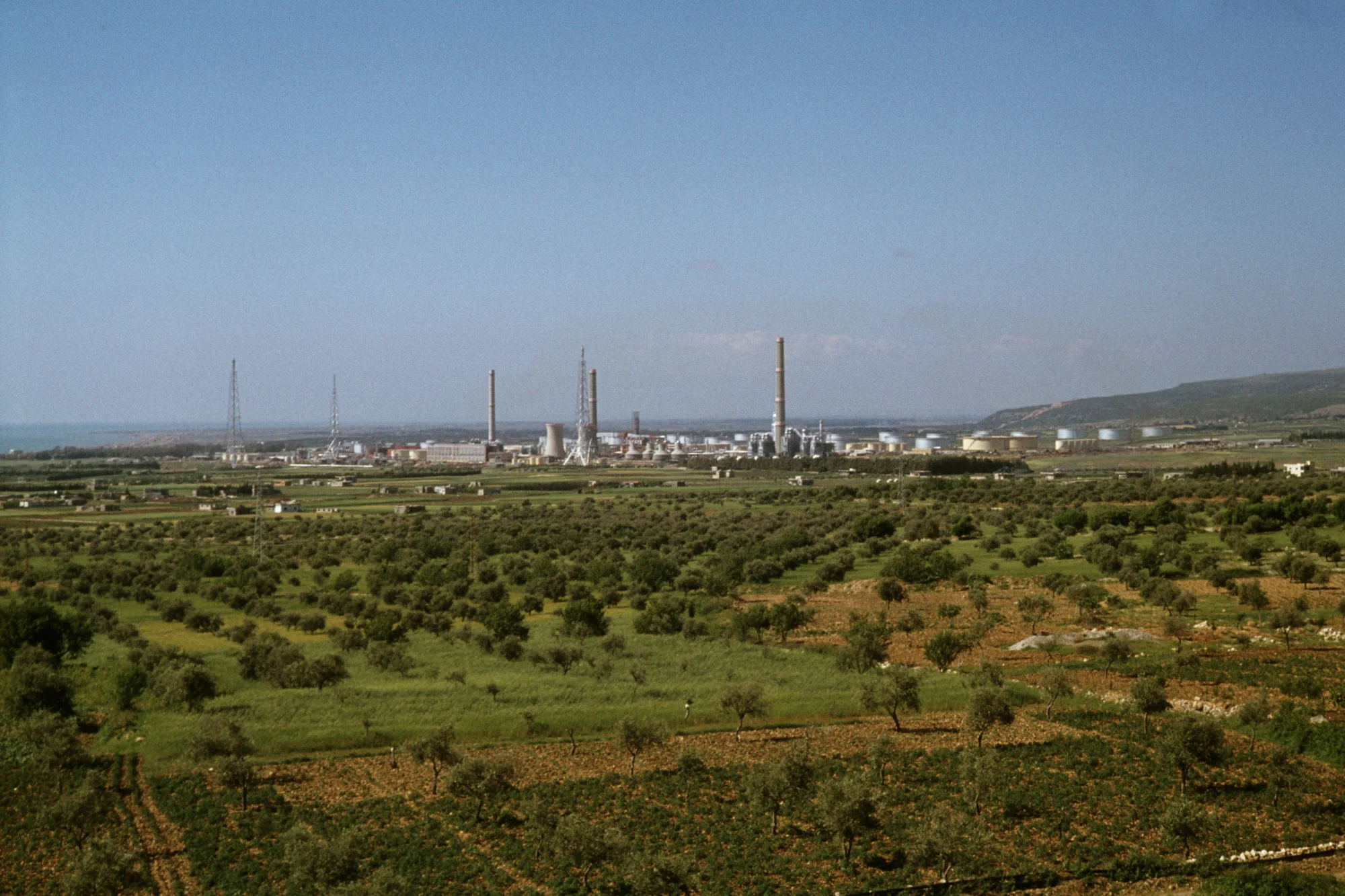 Agricultural fields and industrial complex near Baniyas