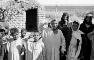 A Bedouin family in one of the villages of the Euphrates Valley