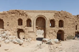 Exterior view from the south of the North Gate in ar-Rusafa.