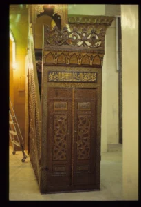 Great Mosque, prayer hall, wooden pulpit (minbar)