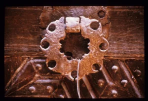 Bimaristan an-Nuri, door puller of main wooden entrance door