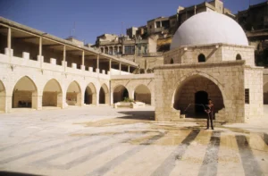 Hama, View of the courtyard, Great Mosque