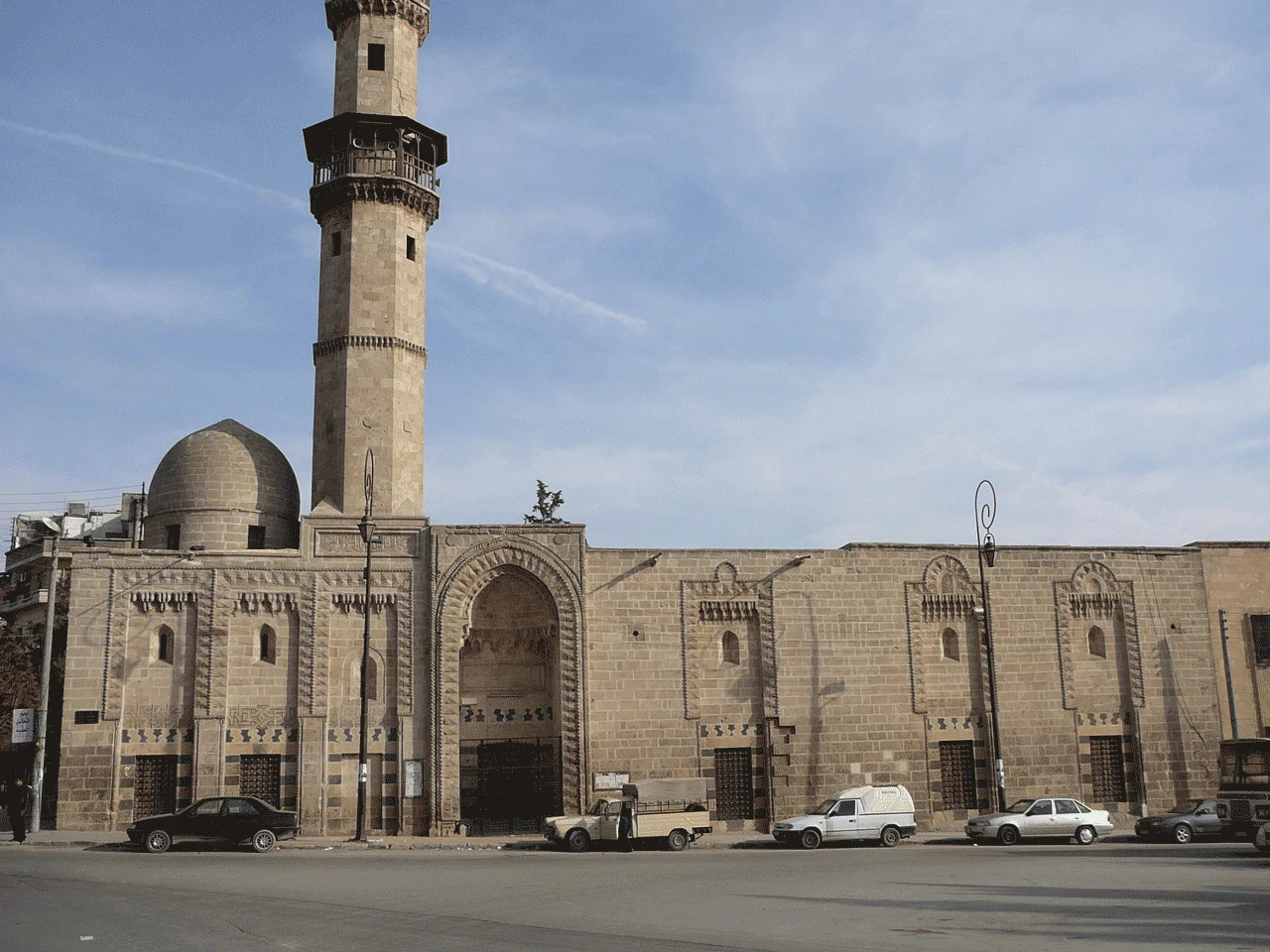 مشهد شامل لجامع الأطروش، حلب، سوريا